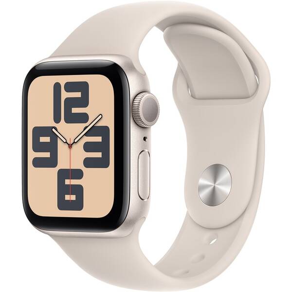 Inteligentné hodinky Apple GPS 40mm puzdro z hviezdne bieleho hliníka - hviezdne biely športový remienok - S/M 

