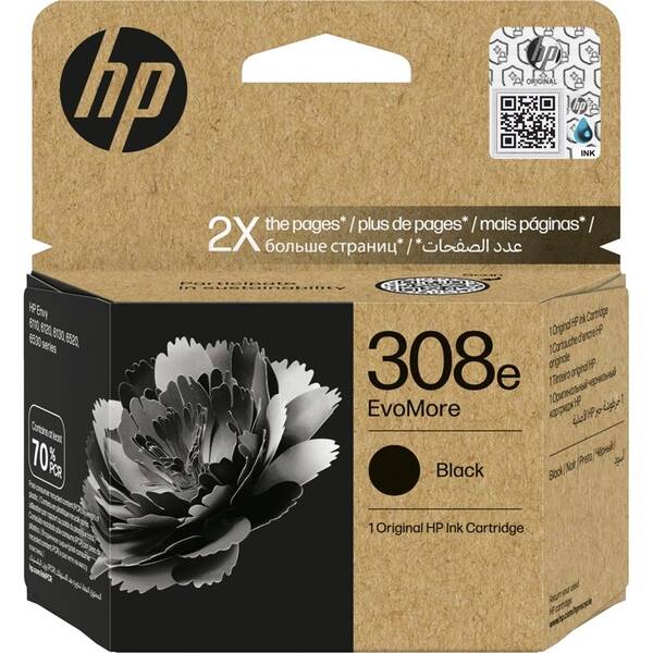 Cartridge HP 308e EvoMore, 320 stran čierna

