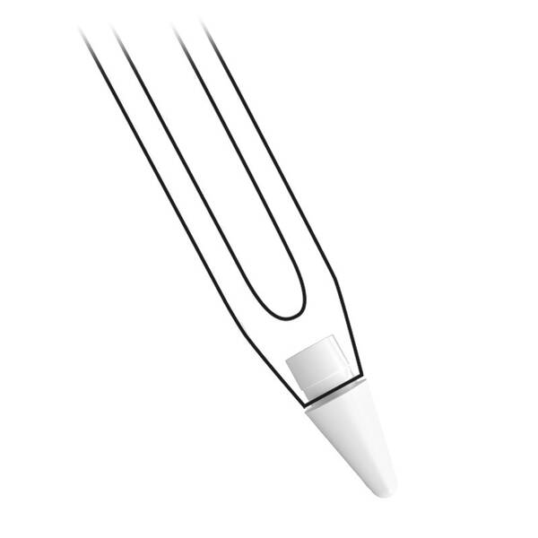 Hroty doodroo pre Apple Pencil 1st-2nd Gen, 3 ks biely

