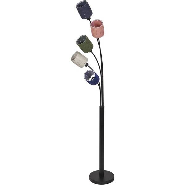 Stojacia lampa LEDVANCE DFW CANS FLO 5XE14 čierne

