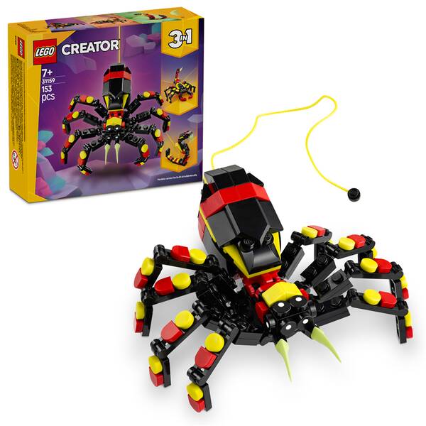 Stavebnica LEGO® Creator 3 v 1 31159 Divoká zvířata: Překvapivý pavouk 

