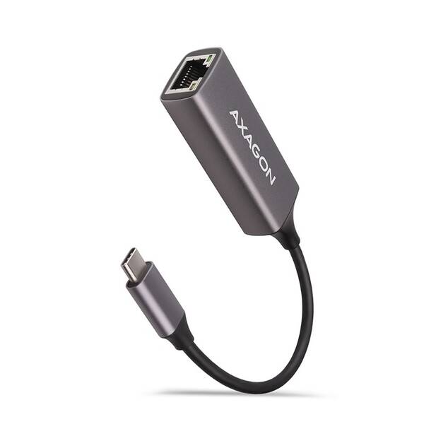 Sieťová karta Axagon USB-C 3.2 Gen 1 - Gigabit Ethernet sivá

