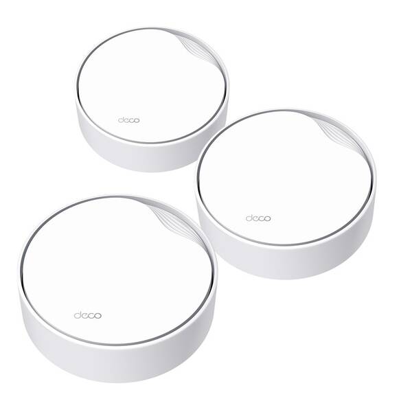Kompletný Wi-Fi systém TP-Link Deco X50-PoE Mesh, AX3000 (3 ks) biely

