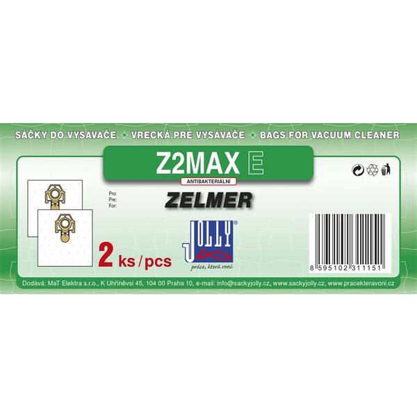 Vrecká pre vysávače Jolly MAX Z 2 E (2 ks) 

