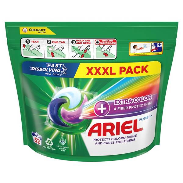 Prací prostriedok Ariel ALL-IN-1, 52 KS 

