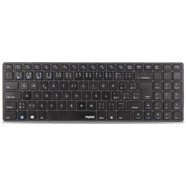 Klávesnica Rapoo E9100M, CZ/SK čierna

