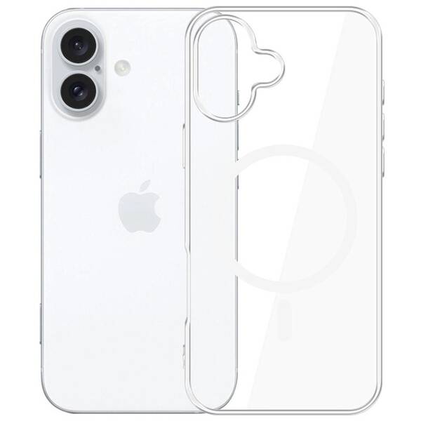 Kryt na mobil 3mk Clear MagCase na Apple iPhone 16 priehľadný

