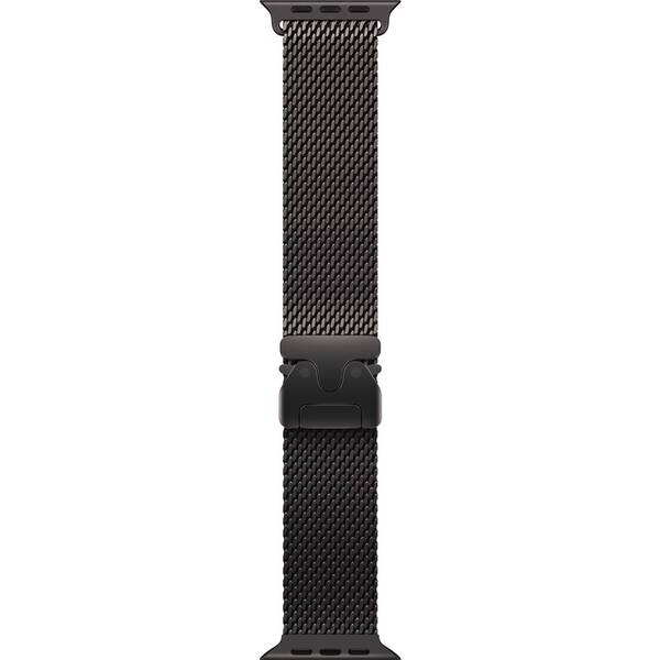 Remienok Apple 49mm milánsky ťah z čierneho titánu – S 

