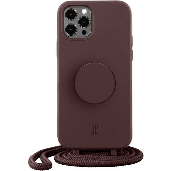 Kryt na mobil PopSockets Just Elegance na Apple iPhone 12/12 Pro hnedý


