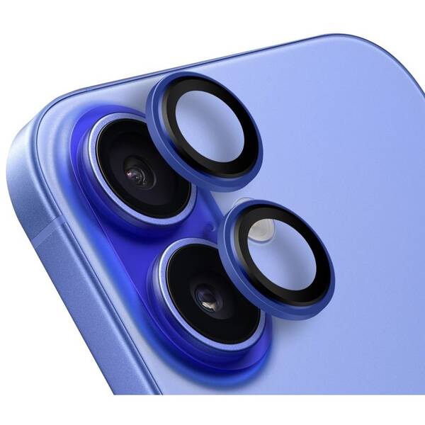 Ochranné sklo šošovky fotoaparátu Obal:Me Lens Protector na Apple iPhone 16/16 Plus modré

