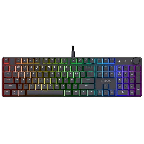 Klávesnica Trust GXT 866 Torix, US layout čierna

