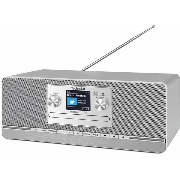 Internetový rádioprijímač s DAB+ Technisat DIGITRADIO 372 CD IR strieborný/sivý

