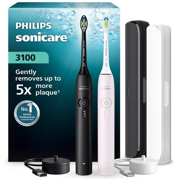 Súprava zubných kefiek Philips HX4072/42 čierna/ružová

