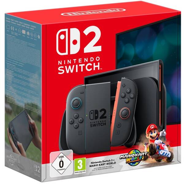 Herná konzola Nintendo Switch 2 + Mario Kart™ World Bundle čierna

