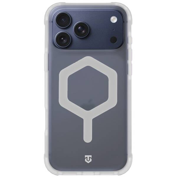 Kryt na mobil Tactical MagForce Hexagon na Apple iPhone 17 Pro Max biely/priehľadný

