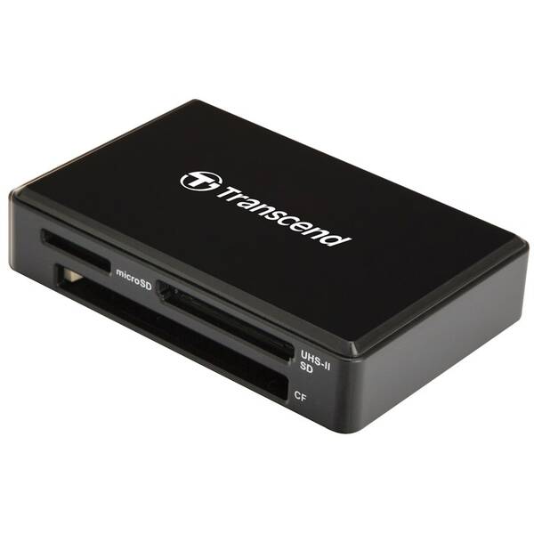 Čítačka pamäťových kariet Transcend RDF9, USB-A/SDHC, SDXC, microSDHC, microSDXC, CompactFlash čierna

