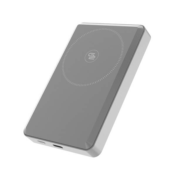 Powerbank GoGEN MagSafe, Qi2, 10000mAh sivá

