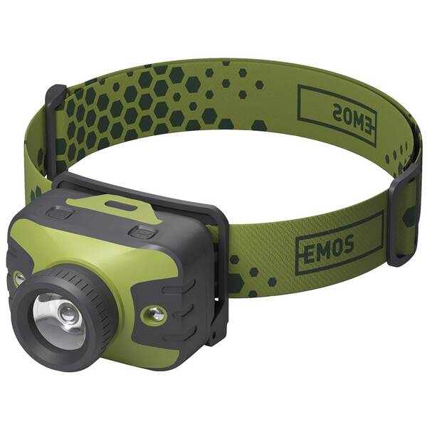 Čelovka EMOS P3539, CREE LED, 330 lm, 200 m, 3x AAA 


