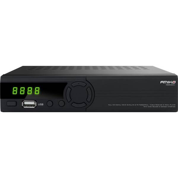 Satelitný prijímač Amiko HD8265+ Combo čierny

