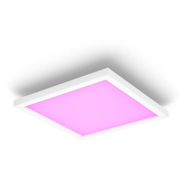 LED stropné svietidlo Philips Surimu Hue Panel, 60W, 30x30 cm, White and Color Ambiance biele

