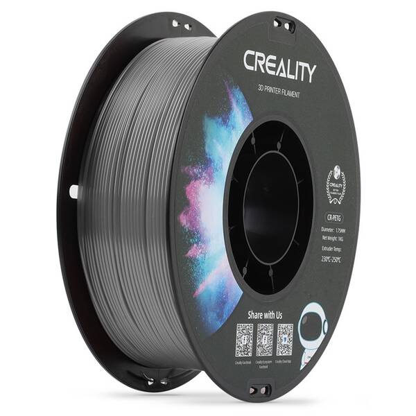 Tlačová struna (filament) Creality CR-PETG 1kg sivý

