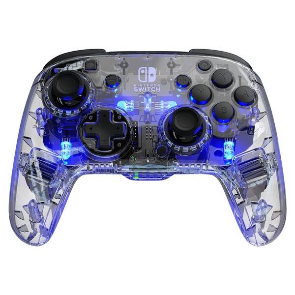 Gamepad PDP Afterglow Wireless Deluxe pre Nintendo Switch priehľadný

