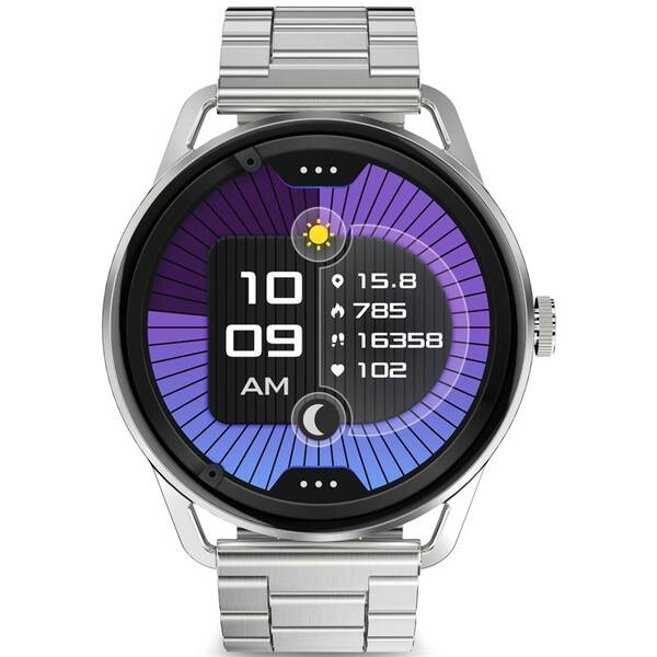 Inteligentné hodinky Aligator Watch AMOLED PRO strieborné


