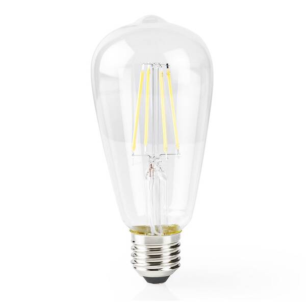 Inteligentná žiarovka Nedis SmartLife ST64, Wi-Fi, E27, 500 lm, 5 W, Teplá Biela 

