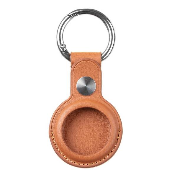 Puzdro Tactical Beam Leather pre Airtag hnedé

