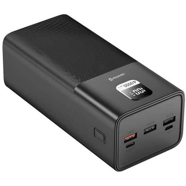 Powerbank Swissten Power Line 40 000 mAh 100 W PD čierny

