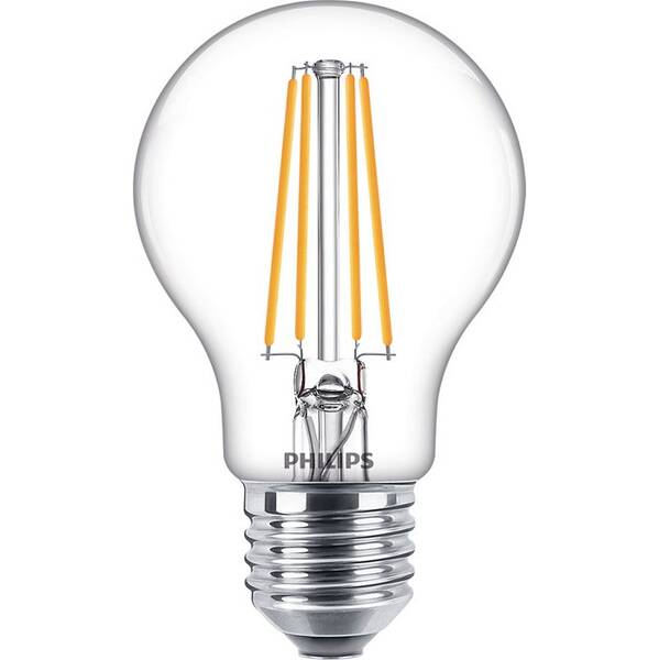 LED žiarovka Philips klasik, 7W, E27, teplá biela 

