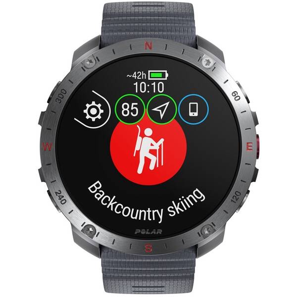 Inteligentné hodinky Polar Grit X2 Pro vel. S-L strieborný/sivý

