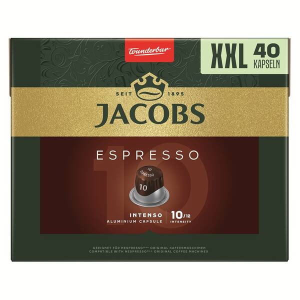 Kapsuly pre espressá Jacobs Espresso Intenso (40 ks) 

