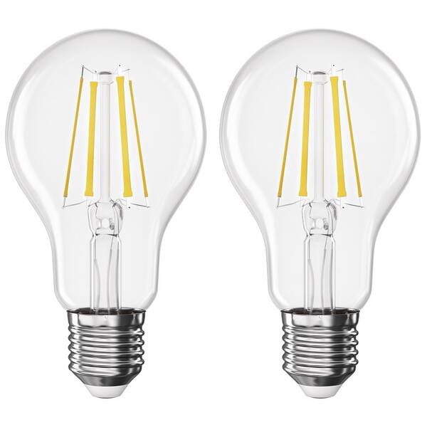 LED žiarovka EMOS Filament A60, 5,9 W, E27, teplá biela, 2 ks 


