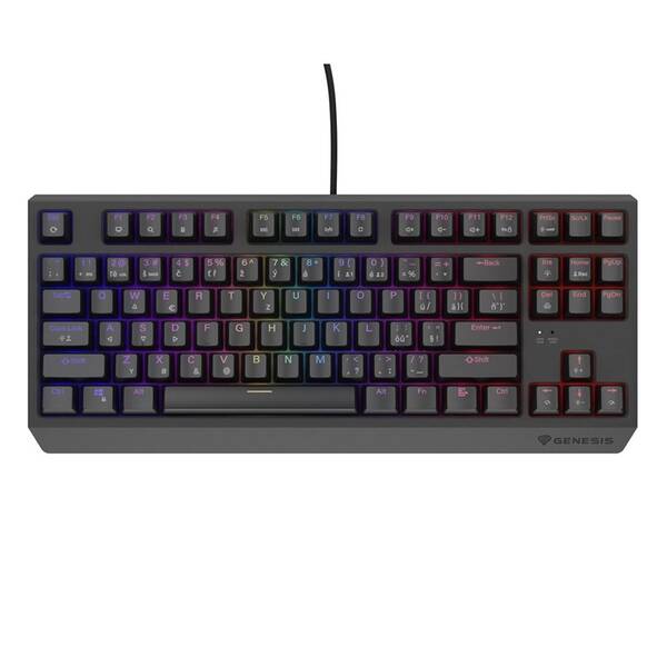 Klávesnica Genesis THOR 230, TKL, RGB, Outemu Red, CZ-SK layout čierna

