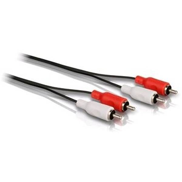 Kábel Philips 2xRCA, 1,5 m čierny

