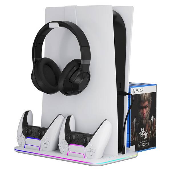 Dokovacia stanica Canyon S-51, RGB - PS5 Slim/PS5 Pro biela

