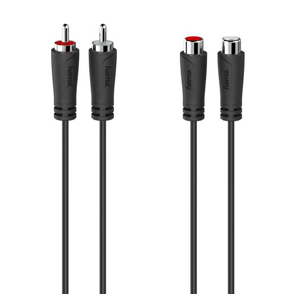 Kábel Hama 2x cinch / 2x cinch, 3m čierny

