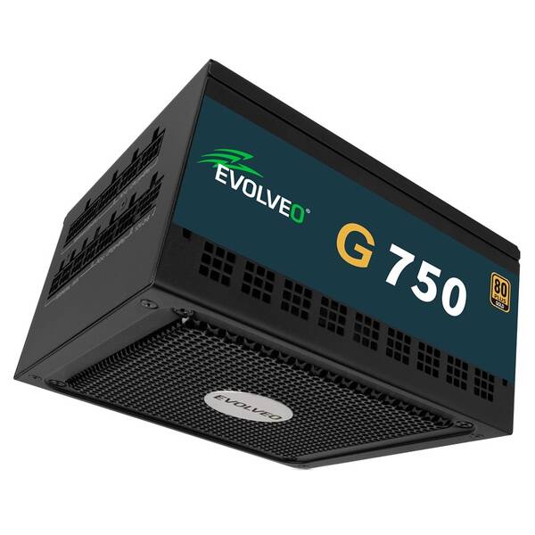 Zdroj Evolveo G750 Black 750W 80+ Gold, ATX 3.1 čierny

