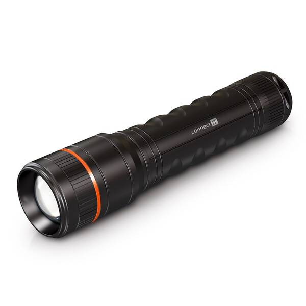 Lampáš Connect IT GLEAM 1000 LED, 4x AA čierna

