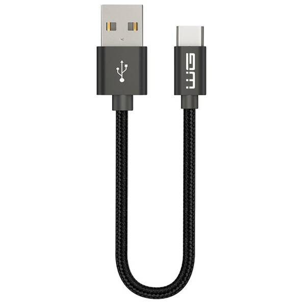 Kábel WG USB/USB-C, 20cm čierny

