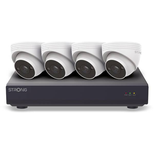 Kamerový systém Strong TUR05DL0-P/NVR1120-8P PoE kit čierny/biely


