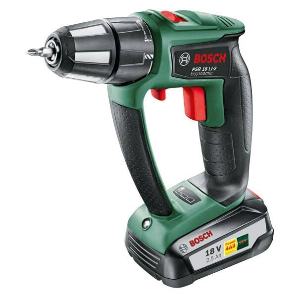 Aku vŕtačka Bosch PSR 18 LI-2 Ergo, 06039B0100 

