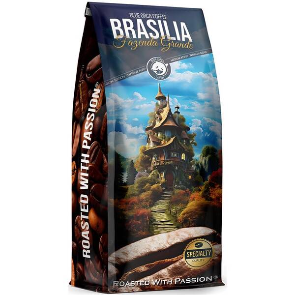 Káva zrnková Blue Orca BRASILIA 1KG 

