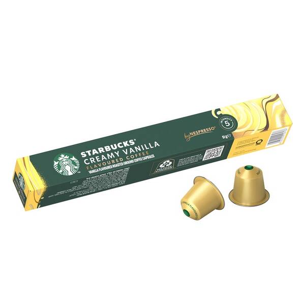 Kapsuly pre espressá Starbucks Creamy Vanilla Flavoured Coffee (10 ks) 

