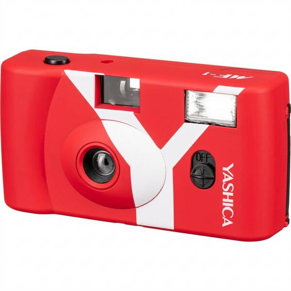 Analógový fotoaparát Yashica MF-1 Snapshot Art Camera červený

