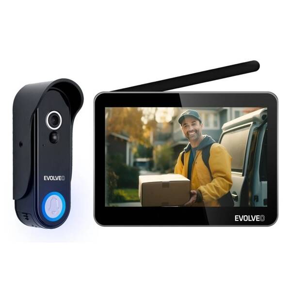 Dverný videotelefón Evolveo DoorPhone W7 čierny


