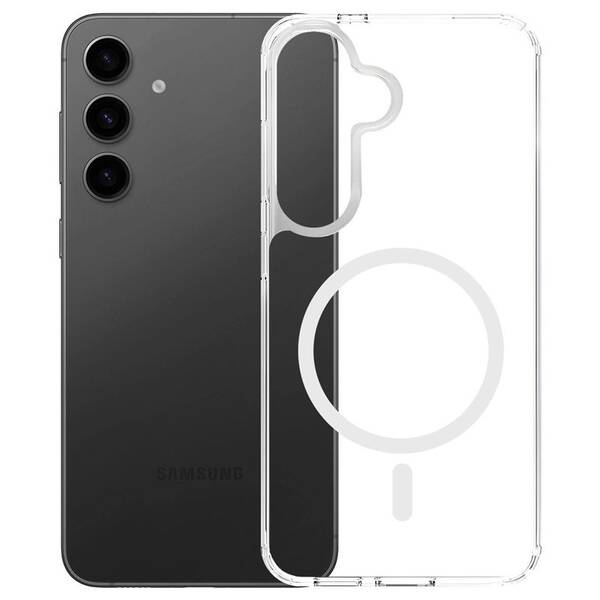 Kryt na mobil 3mk Armor MagCase na Samsung Galaxy S25 FE priehľadný

