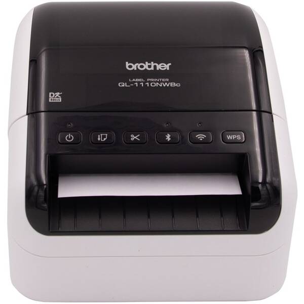 Tlačiareň štítkov Brother QL-1110NWBC čierna/biela

