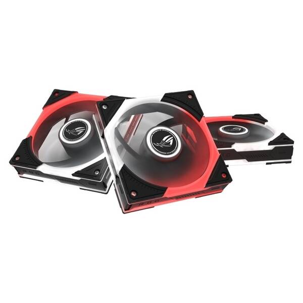 Ventilátor Asus ROG Eurux GR120 ARGB Reverse Black Edition, 3 ks čierny

